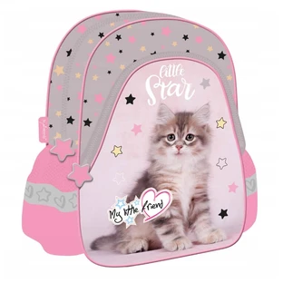 My Little Friend Grey Cat Kindergarten Backpack