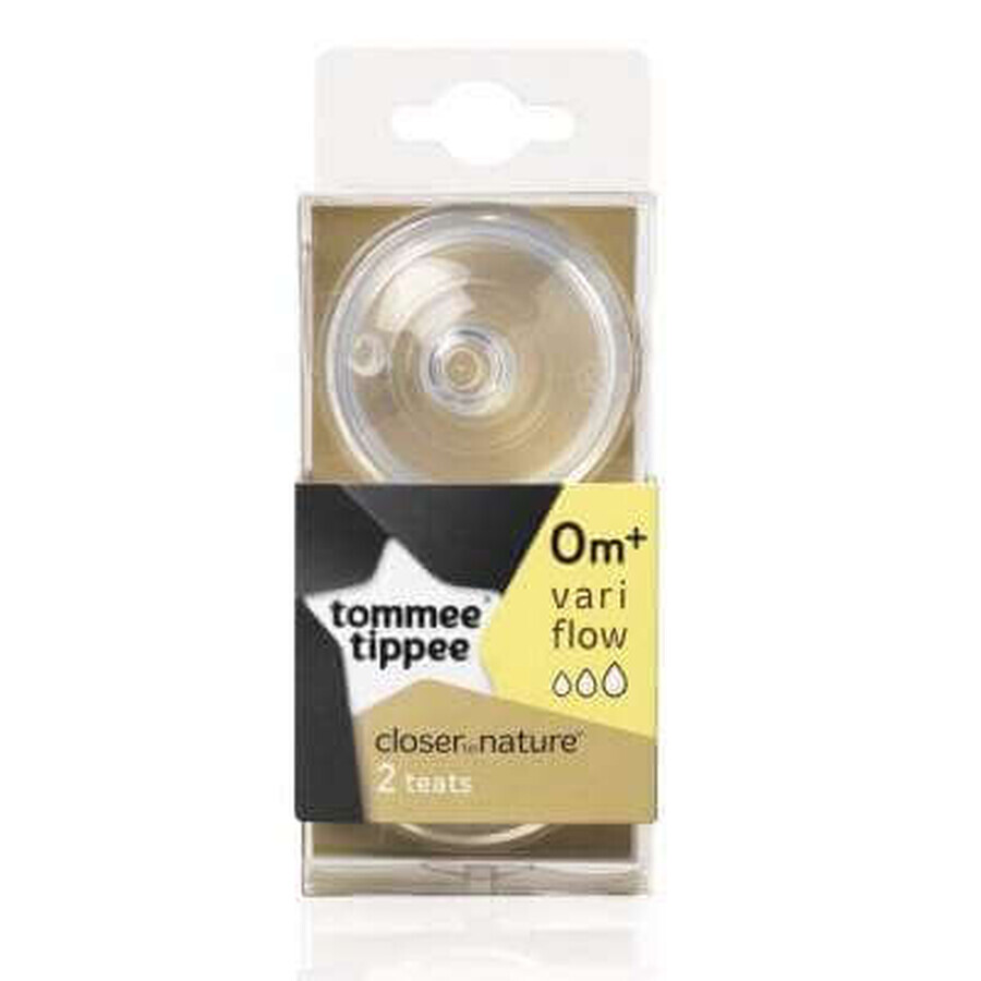 Comprar Tetina con orificio y flujo variable, +0 meses, 2 piezas, Tommee Tippee Tetina con orificio y flujo variable, +0 meses, 2 piezas, Tommee Tippee