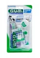 GUM Travel-Kit 4in1 Kit de călătorie periuță de dinți pastă de dinți ață dentară