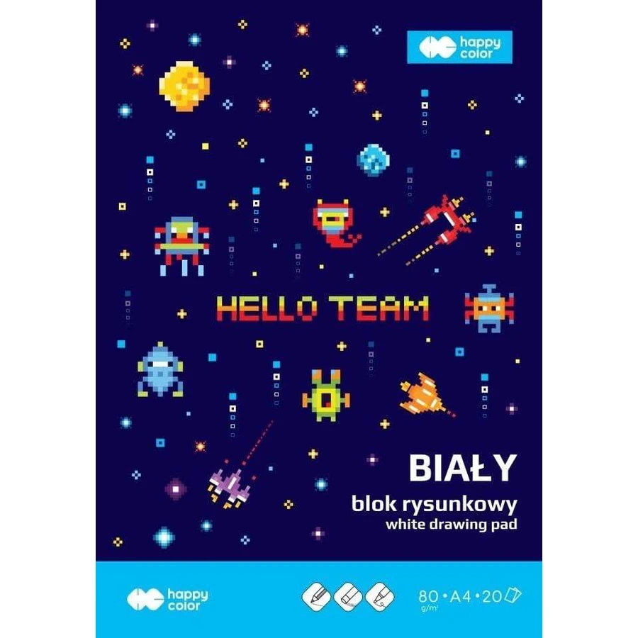 Happy Color Pixi Planet Tekenblok A4 kleur 20 vellen