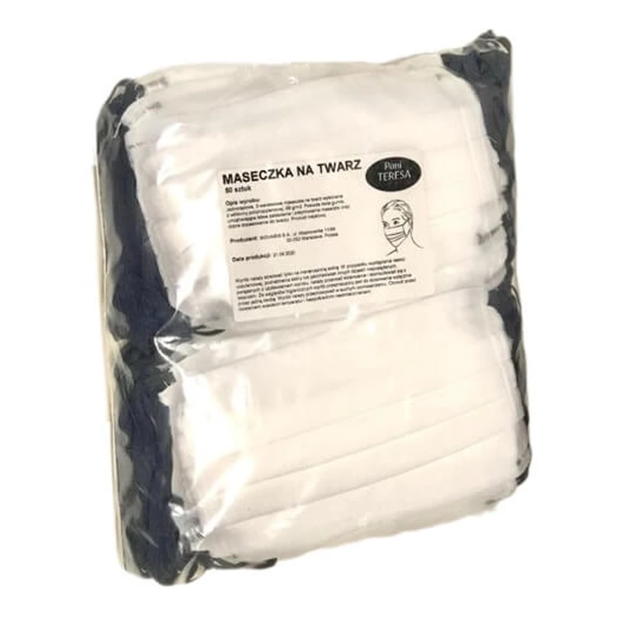 Mascarilla facial Pani Teresa, 50 piezas