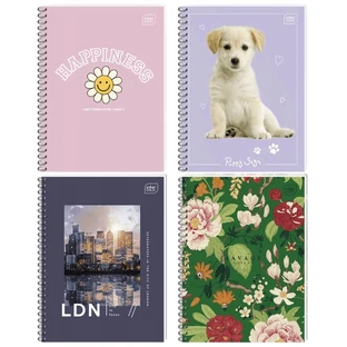 Interdruk Cahier A6 grille 80 feuilles mixtes