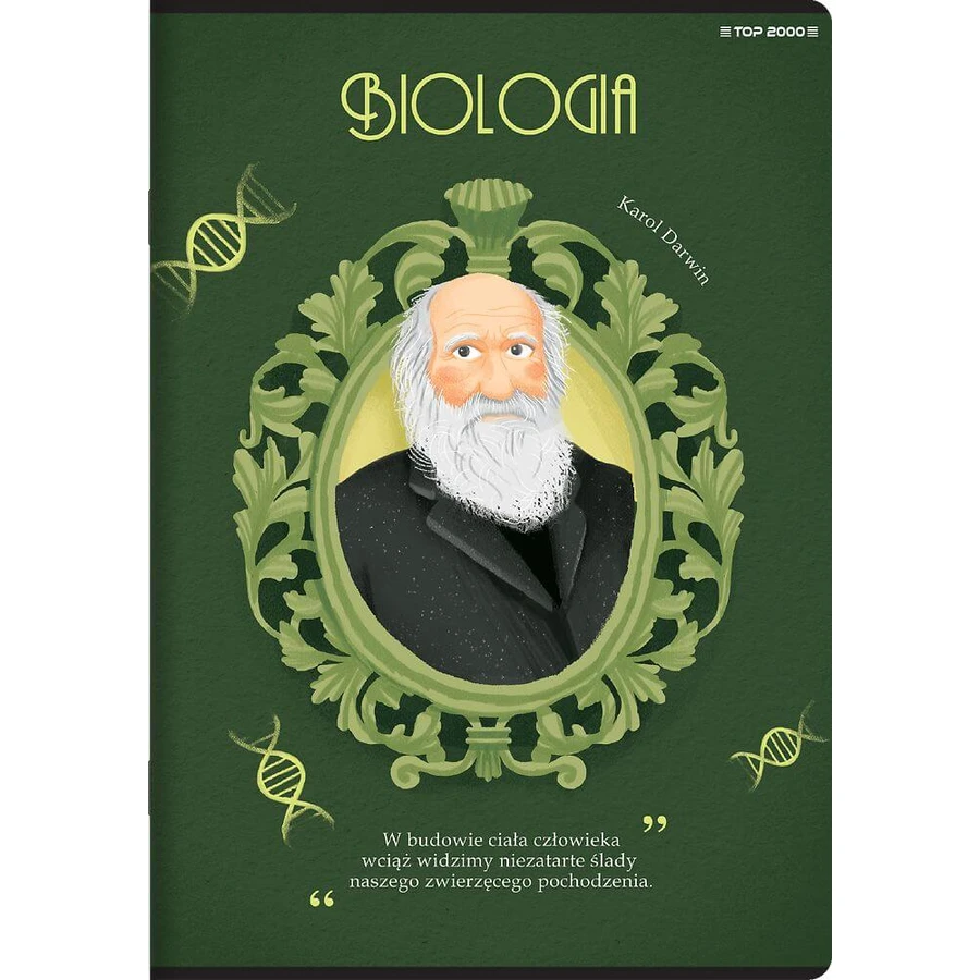 Top-2000 Biology school notebook grid 60 sheets mix