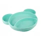 Canpol Babies Soucoupe trois pièces en silicone avec ventouse Ourson rose