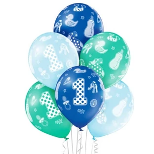 Balloons for 1st birthday 6 pieces