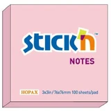 Stickn Notas adhesivas rosa pastel 76x76mm 100 hojas
