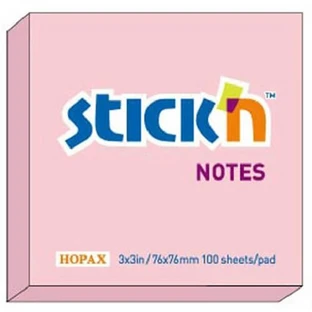 Stickn Haftnotizen pastellrosa 76x76mm 100 Blatt