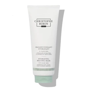 Christophe Robin Mascarilla Fundente Hidratante Con Aloe Vera Mascarilla sedosa hidratante para cabellos secos y apagados, 200 ml