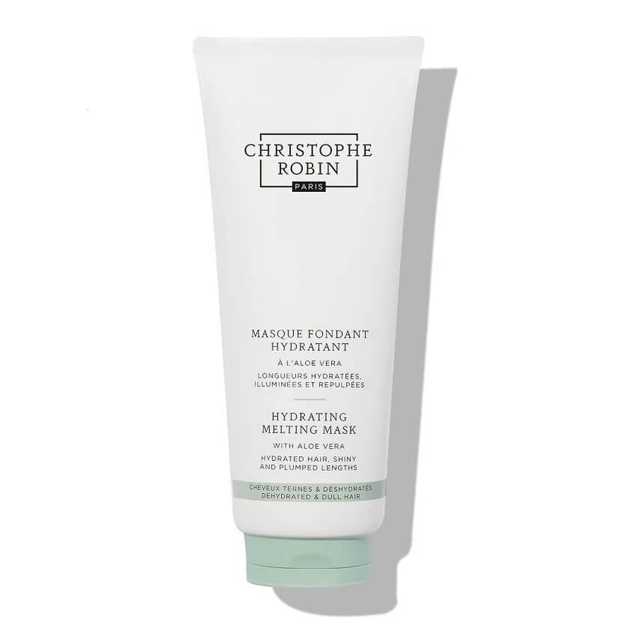 Christophe Robin Mascarilla Fundente Hidratante Con Aloe Vera Mascarilla sedosa hidratante para cabellos secos y apagados, 200 ml