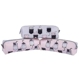 Single compartment school pencil case cats