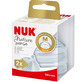 T&#233;tine en silicone Nature Sense, M, 0-6 mois, 2 pi&#232;ces, Nuk