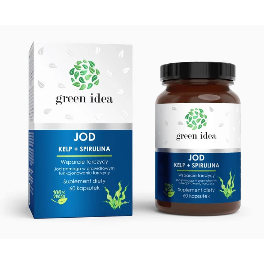 GreenIdea Kelp + Spiruline, 60 gélules