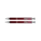 Juego de bolígrafo y portaminas de aluminio 2238 rojo