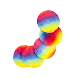 Glov Moon Pads Regenbogen Wiederverwendbare Pads, 5 Stück