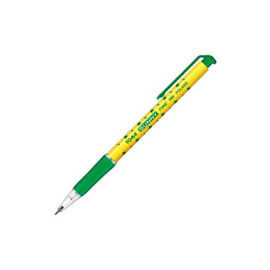 Sunny green stars automatic ballpoint pen