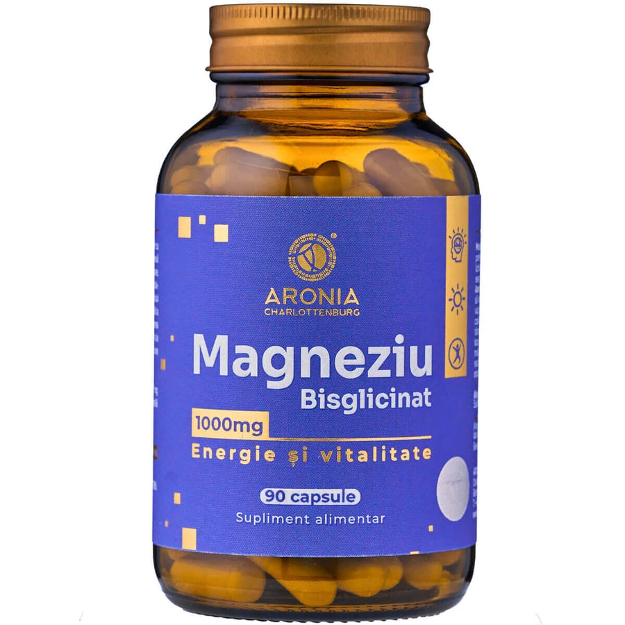 Bisglicinato de magnesio 1000 mg - 90 cápsulas para favorecer la energía, la vitalidad y el equilibrio interior
