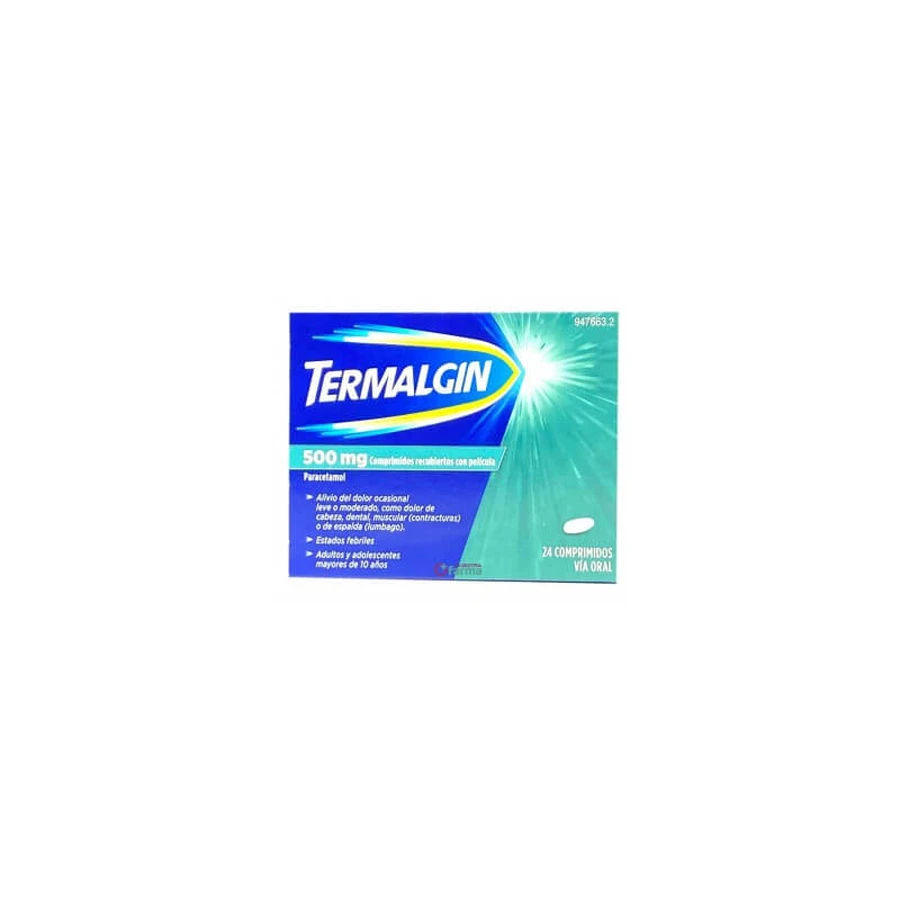 TERMALGIN 500 MG 24 COATED TABLETS