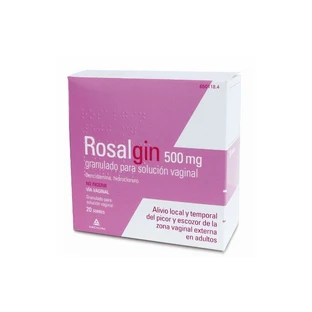 ROSALGIN 500 MG GRANULADO SOLUCION VAGINAL 20 SOBRES