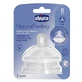 Tetina de silicona de flujo rápido Natural Feeling, 2 piezas, 6 meses+, Chicco