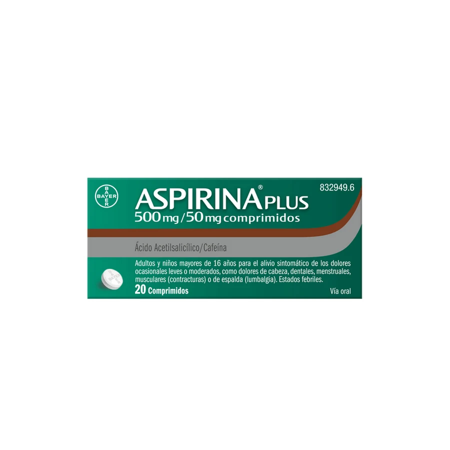Aspirin Plus 500/50 mg, 20 Tabletten