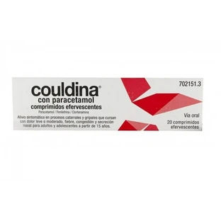 Couldina With Paracetamol 20 Effervescent Tablets