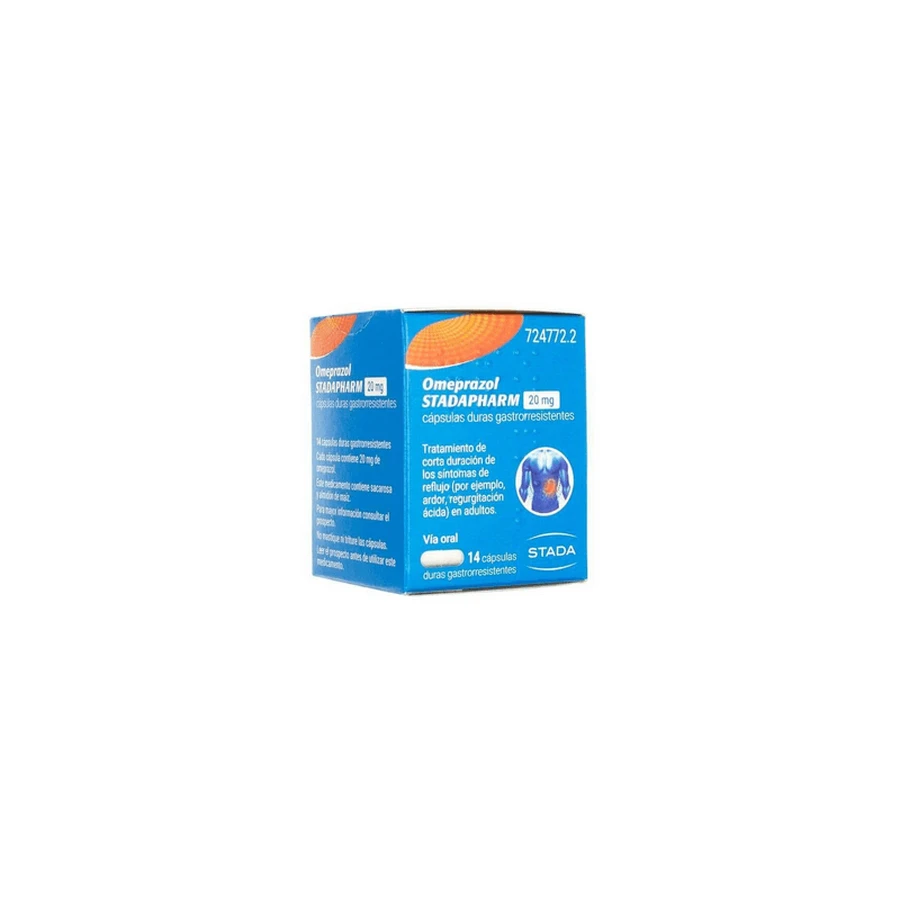 OMEPRAZOL STADAPHARM 20 MG 14 GASTRORESISTENTE CAPSULES (FLES)
