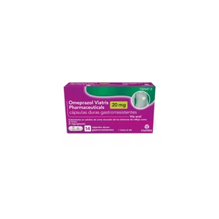 OMEPRAZOLE VIATRIS 20 MG 14 CAP GASTRORESISTENTES