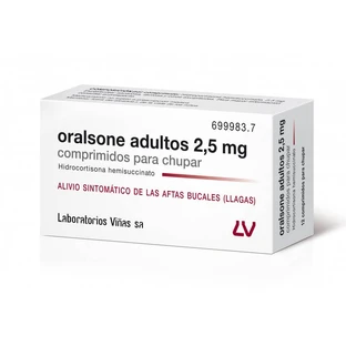 ORALSONE VOLWASSENE 2,5 MG 12 ZUIGTABLETTEN