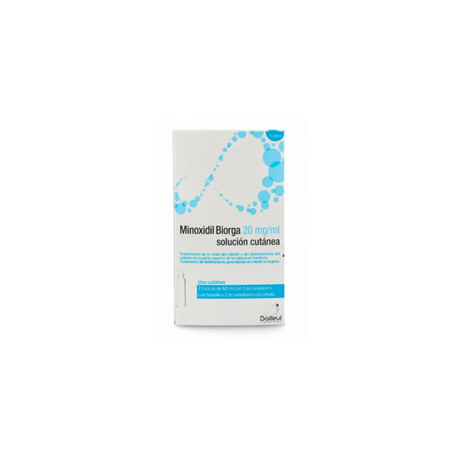 MINOXIDIL BIORGA 20 MG/ML HUIDOPLOSSING 3 FLESJES 60 ML