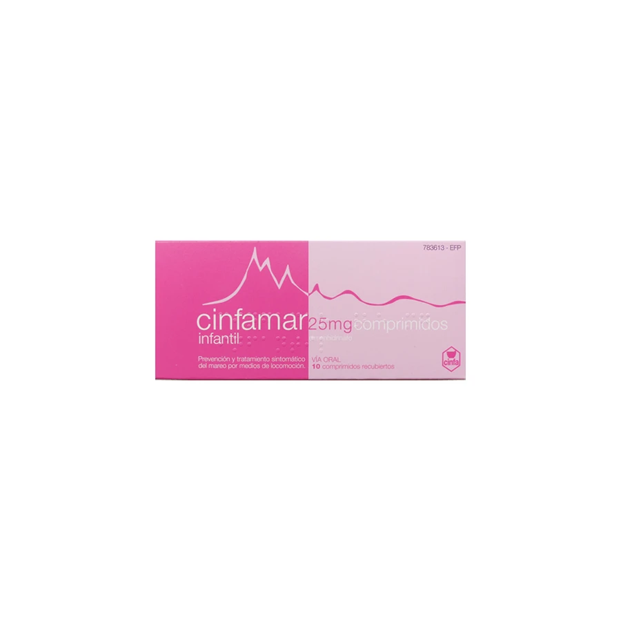CINFAMAR INFANT 25 MG 4 TABLETS