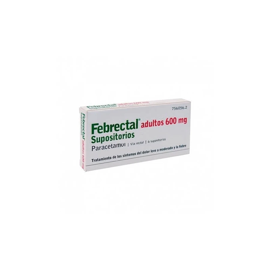Febrectal Adult 600 mg 6 Zäpfchen