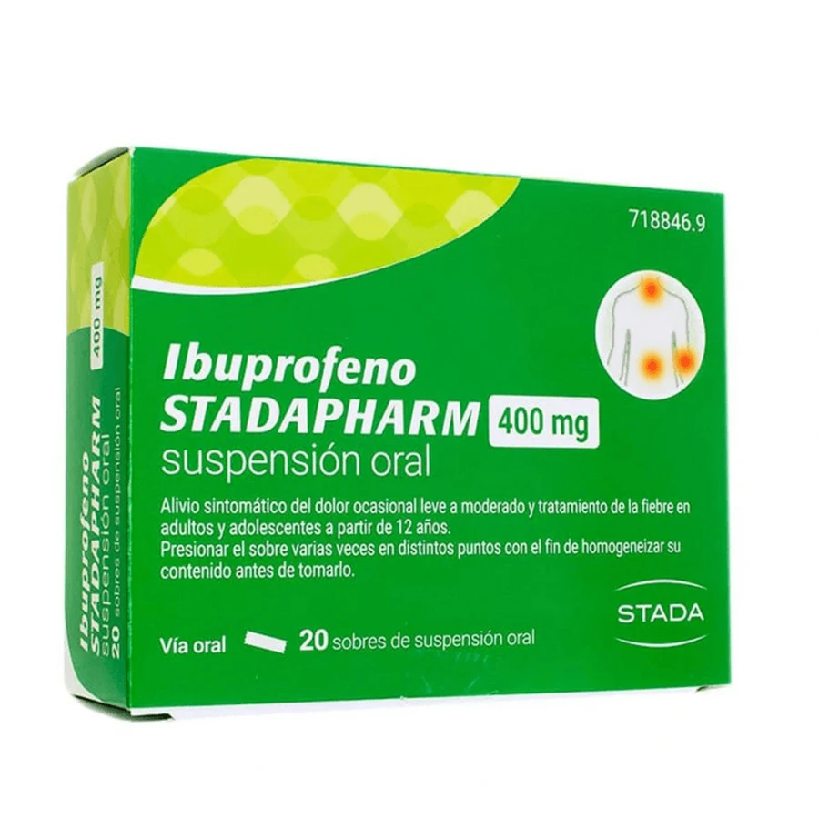 IBUPROFEN STADAPHARM EFG 400 MG 20 SACHETS ORAL SUSPENSION 10 ML