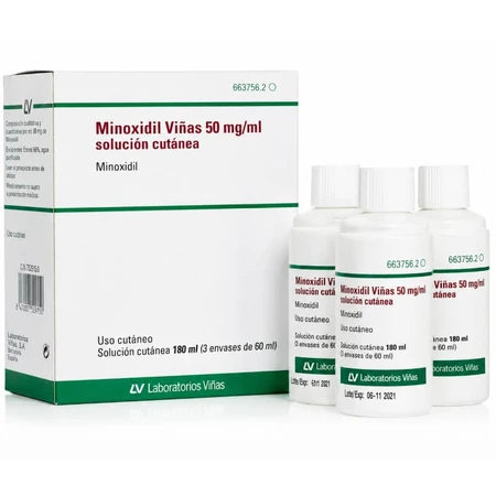 MINOXIDIL VINEYARDS 50 MG/ML, 3х60 ML