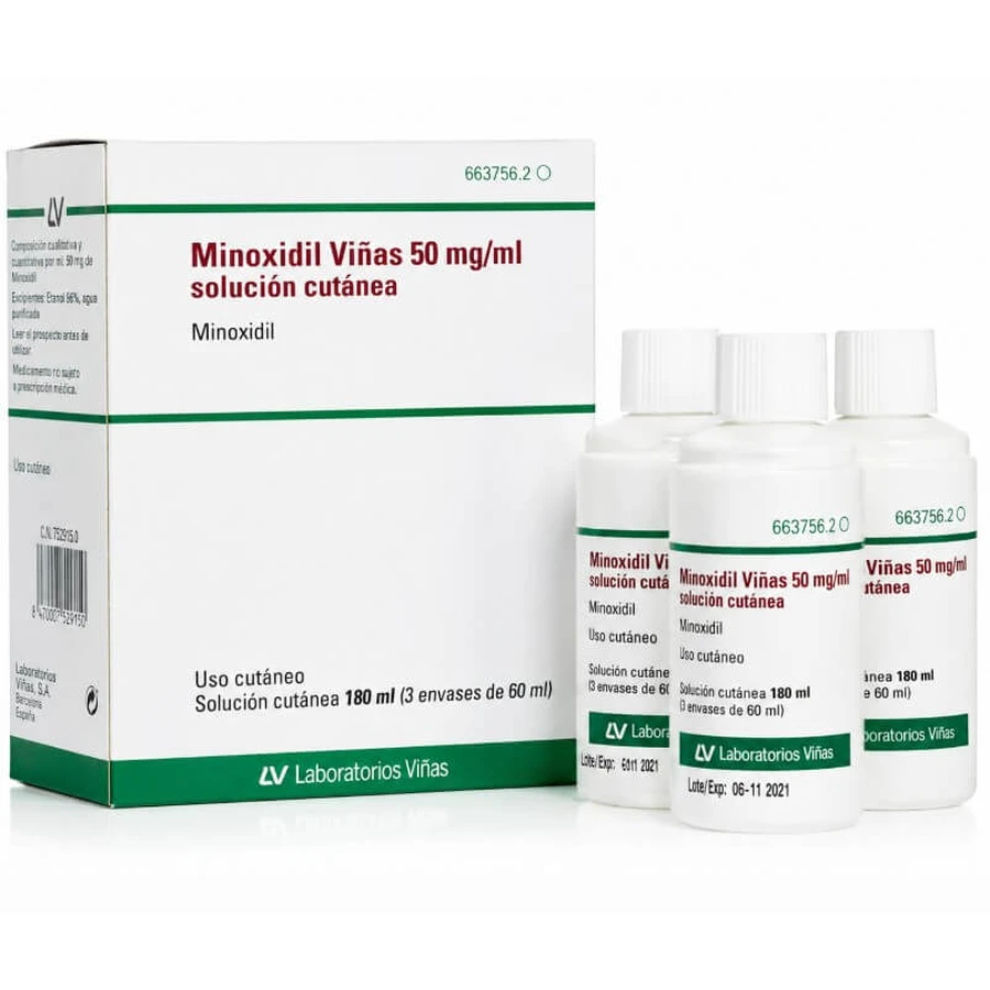 MINOXIDIL VINEYARDS 50 MG/ML, 3х60 ML