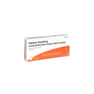 HIBITANE 5/5 MG 20 ORANGE SUCKING TABLETS