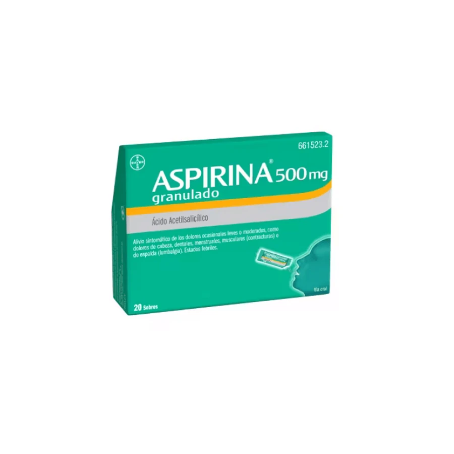 Aspirine 500 mg ,20 sachets granulés