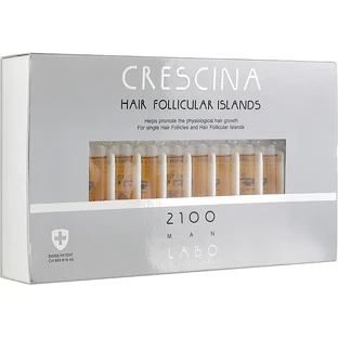 Crescina Follicular Islands 2100 für Frauen, 10+10 Ampullen, Labo