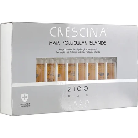 Crescina Follicular Islands 2100 für Frauen, 10+10 Ampullen, Labo