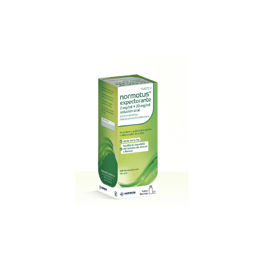 NORMOTUS EXPECTORANT 2 MG/ML + 20 MG/ML SOLUȚIE ORALĂ 1 FLACON 2