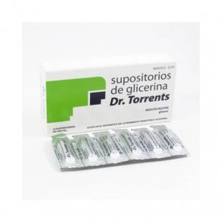 Dr Torrents Supositorios Glicerina Adultos 3.27 g 12 Supositorios