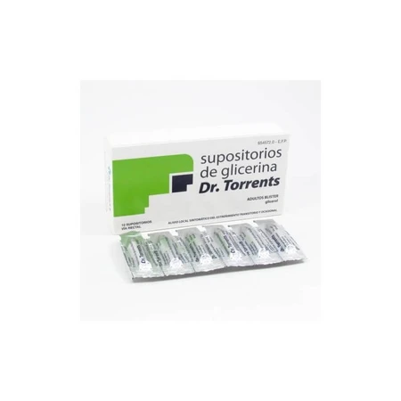 Dr Torrents Supositorios Glicerina Adultos 3.27 g 12 Supositorios