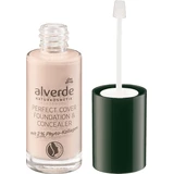 alverde NATURKOSMETIK NATURKOSMETIK Perfect Cover Foundation and Concealer 05 Porcelain, 25 ml