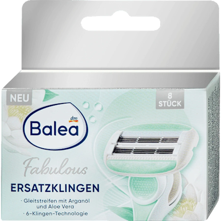 Balea Reserve Fabulous razor blades, 8 pcs
