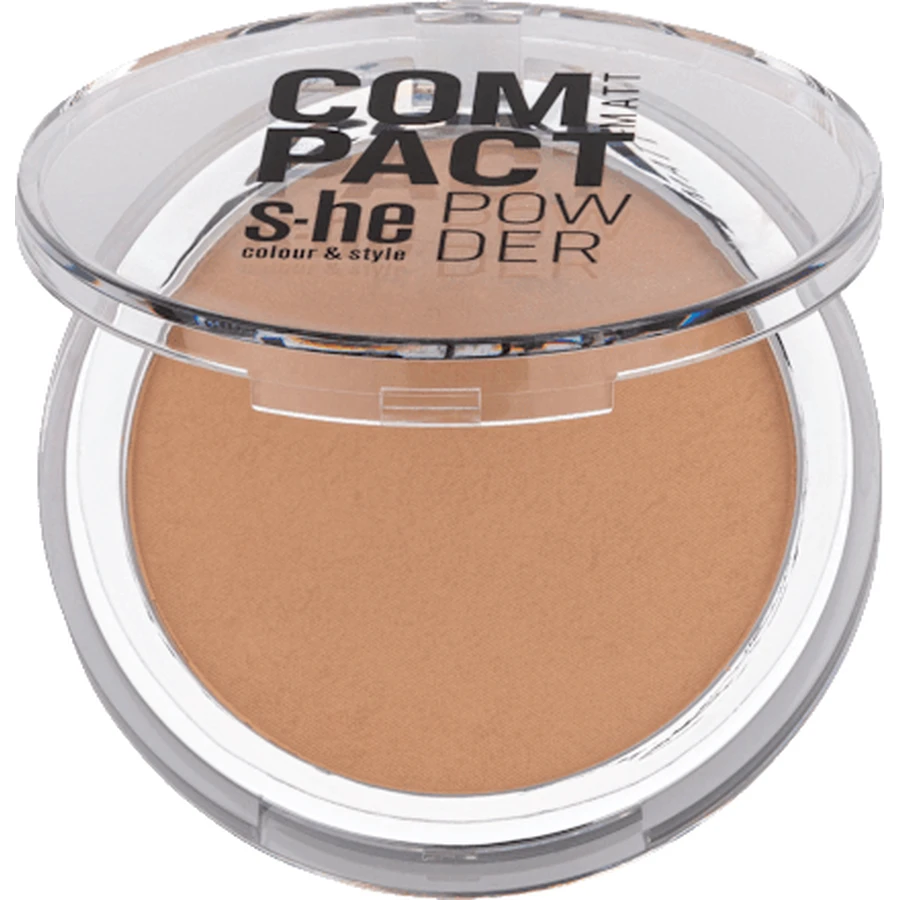 s-he colour&style Mat compact poeder 175/406, 9 g
