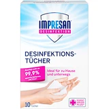 IMPRESAN Hand and surface disinfecting wipes, 10 pcs