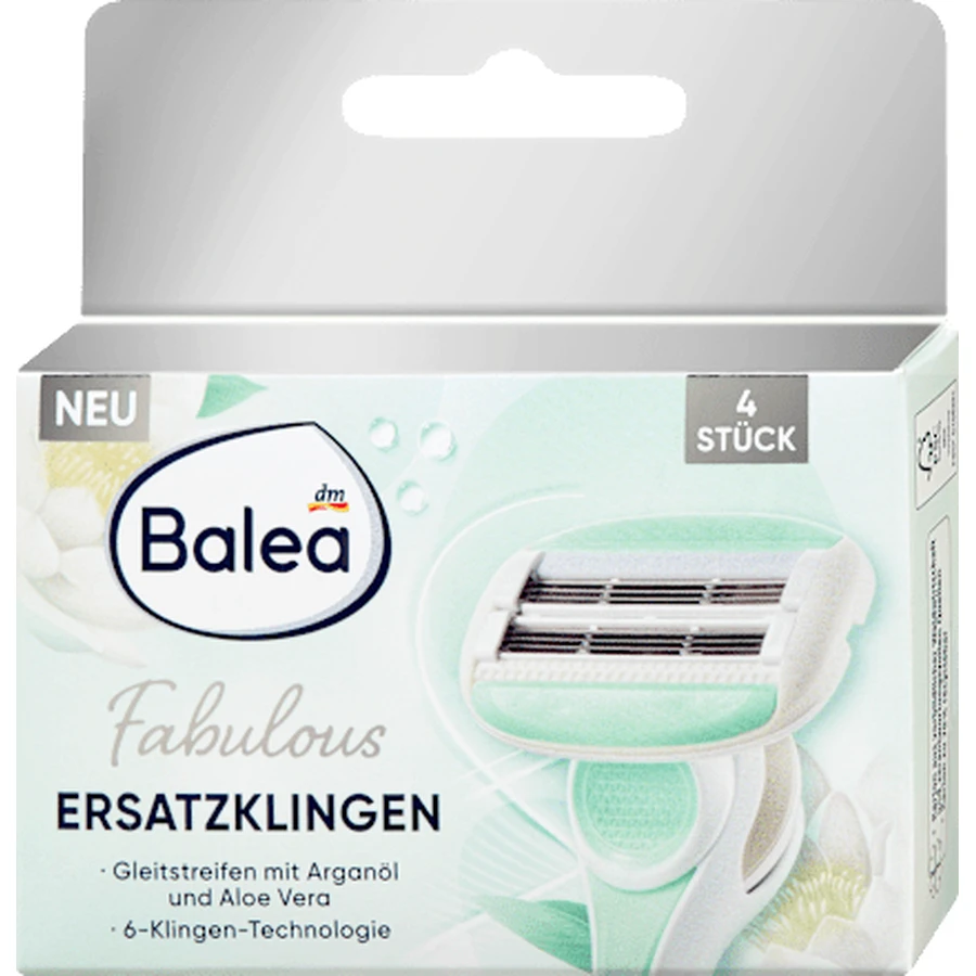 Balea Reserve Fabulous Rasierklingen, 4 Stück