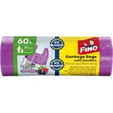 FINO Garbage bags with handles 60 liters, 20 pcs