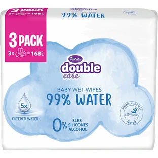 Violeta Baby toallitas húmedas 99% agua, 168 pcs