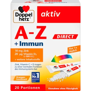 Doppelherz Aktiv A-Z + Immun DIRECT, 20 piezas