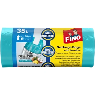 FINO Bolsas de basura con asas 35 litros, 30 uds.